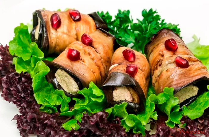 Баклажаны с орехами
