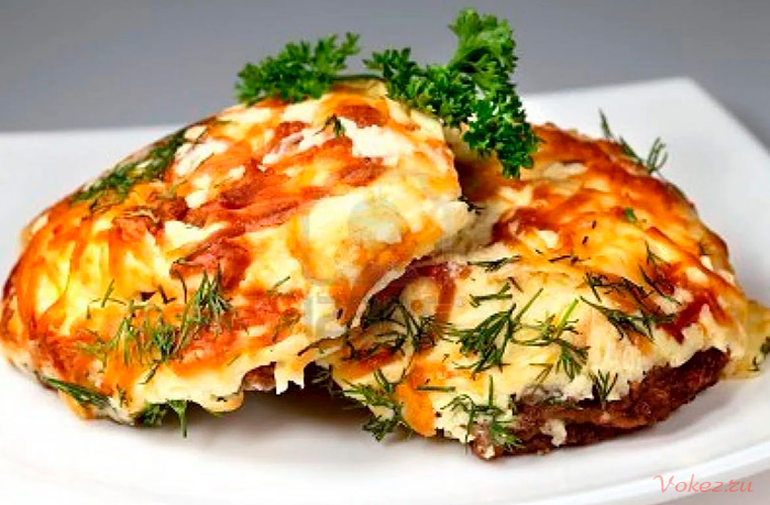 Мясо по-французски в духовке