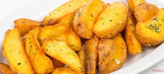 айдахо в духовке с чесноком