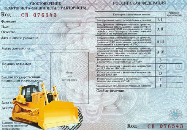 (порядок, получения, категории, прав, бульдозер) Порядок получения и категории прав на бульдозер