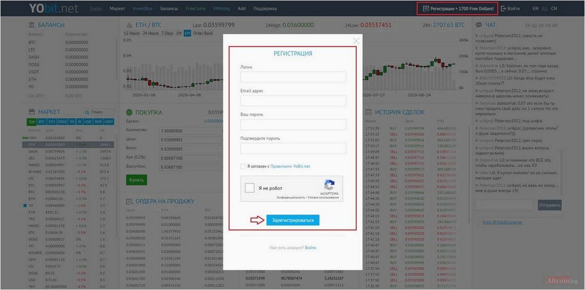 (обзор, yobit, создание, аккаунта, руководство, работе) Обзор Yobit: создание аккаунта и руководство по работе